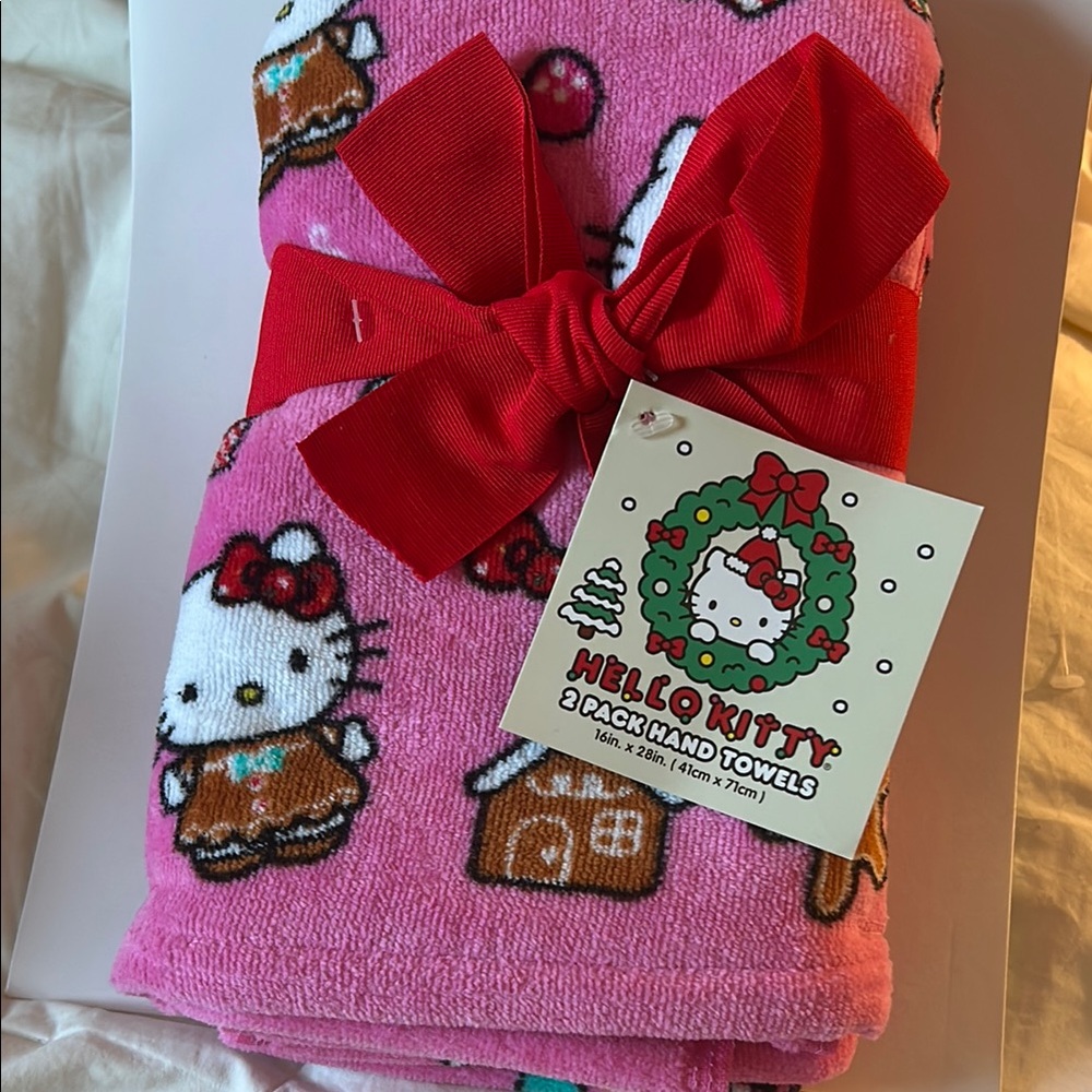 Hello Kitty Pink Hand Towels